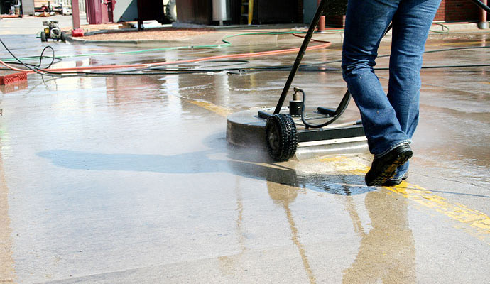 concrete floor cleaning