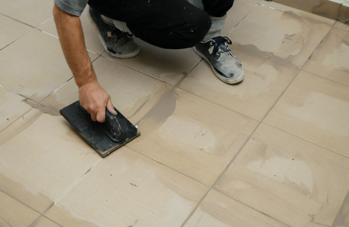 Professional grout sealing